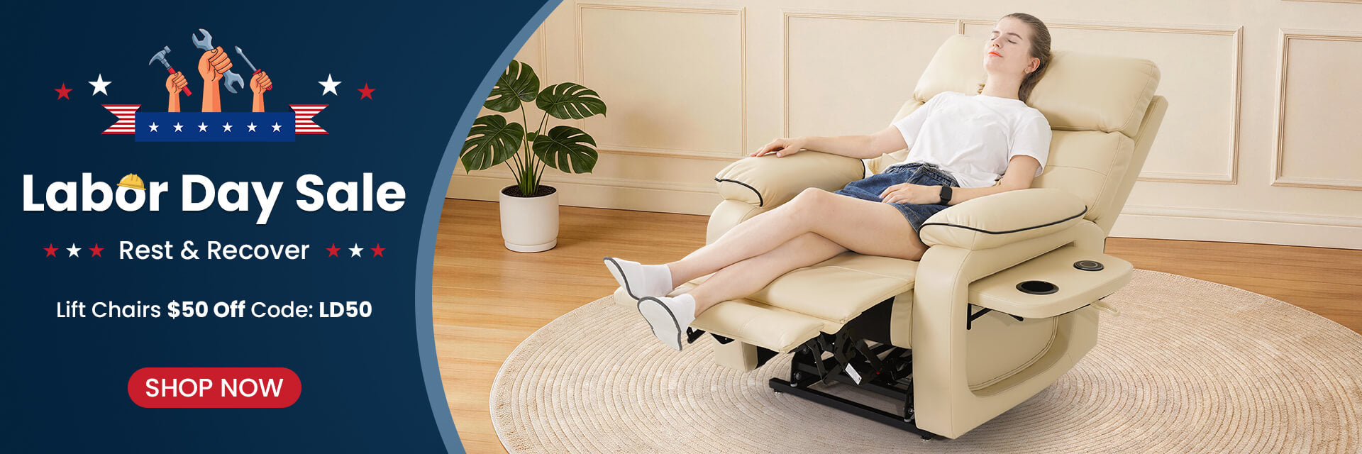 ASJMREYE Labor Day Sale  Lift Chairs $50 Off