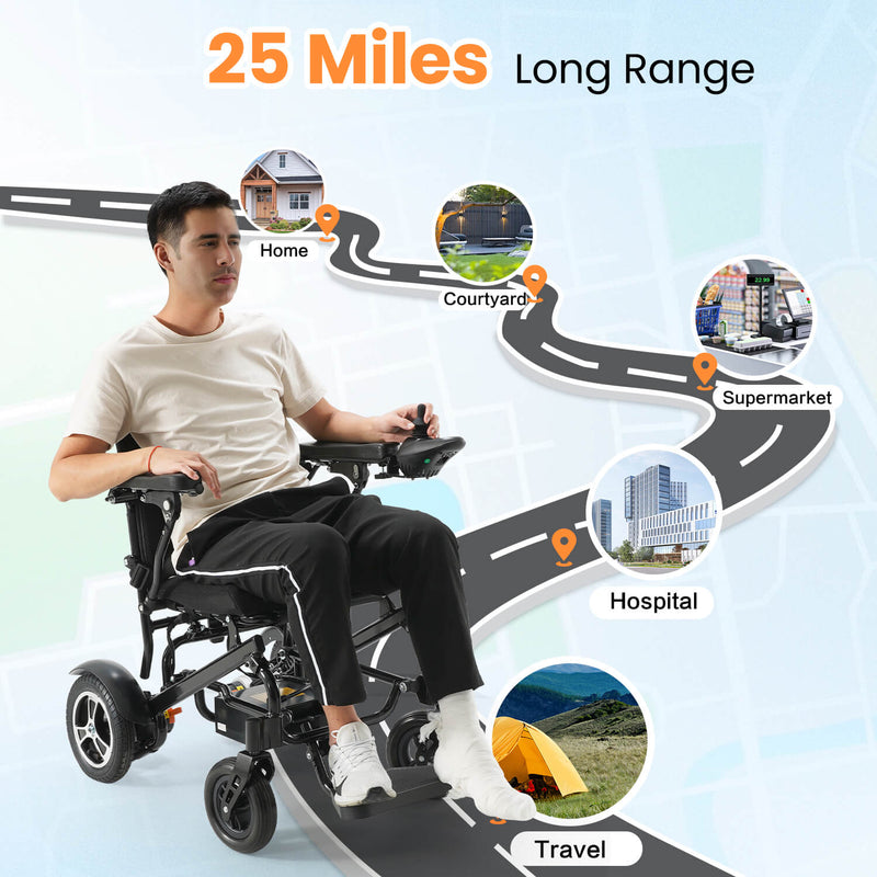 Long Range Power Wheelchair