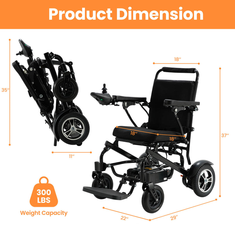 Dimension of the Power Wheelchair