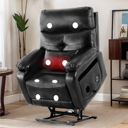 Asjmreye black power lift recliner chair with massage and heat
