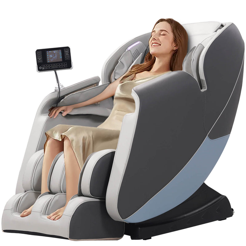 Massage Chairs Zero Gravity Chair Full Body Airbags Massage With Heating,5 Automatic,Grey