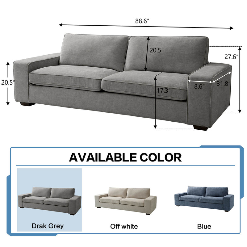 Modern Sofas Couches for Living Room Grey