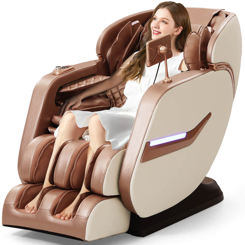 3D Massage Chairs Zero Gravity Chair  Full Body Airbags Massage With Heating 5 Massage Techniques, Voice Control