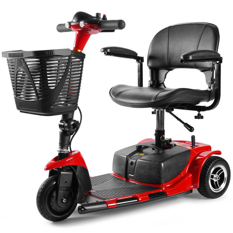 Asjmreye3 Wheel Mobility Scooter, Electric Senior Scooters, Foldable and Compact for Adult Travel