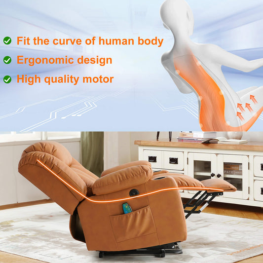 This electric recliner fits the body's curves when reclining, and the ergonomic design makes it perfect for everyday use.