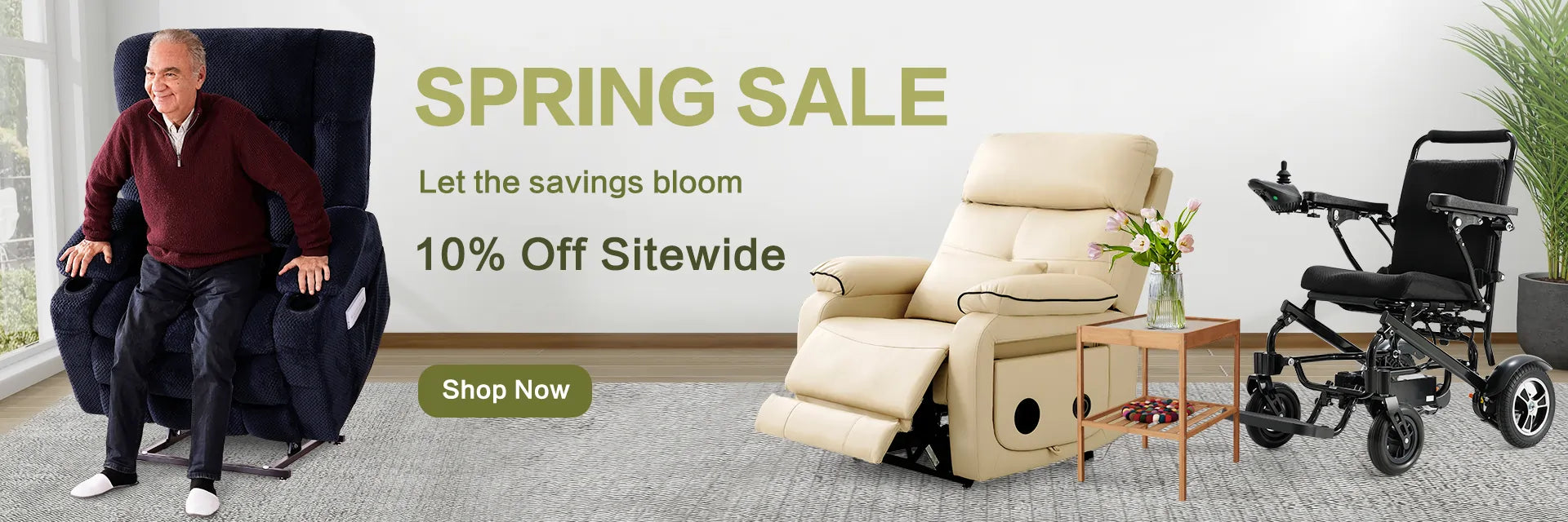 Spring sale power lift recliner, wheelchair, massage chair, 10% off sitewide