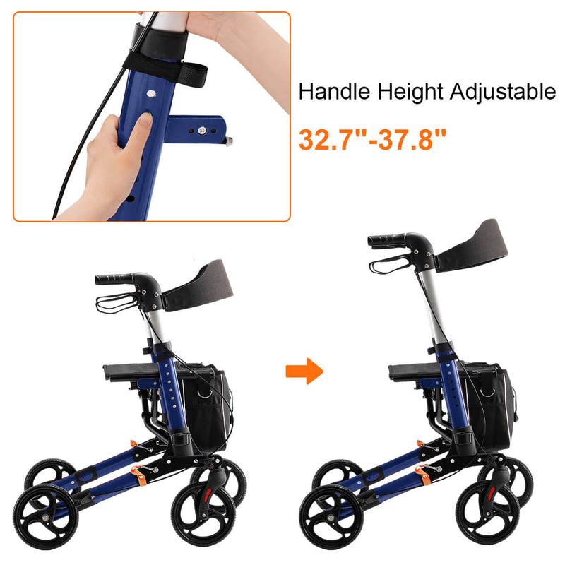 lightweight_foldable_portable_4_wheel_rollator_walker_with_seat_for_seniors_blue