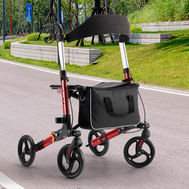 lightweight_foldable_portable_4_wheel_rollator_walker_with_seat_for_seniors_red