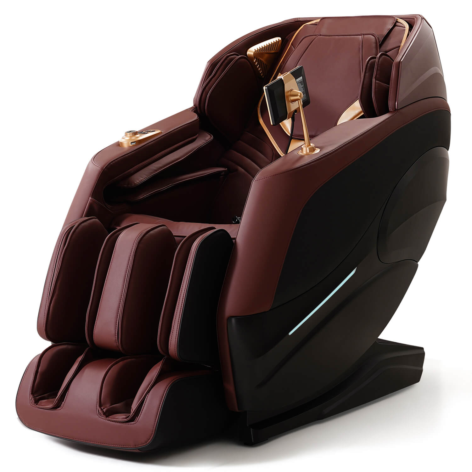 Asjmreye Massage Chair 4D Zero Gravity Chair Full Body Massage Chair With Heating, Voice Control, Smart Scan Body, Burgundy