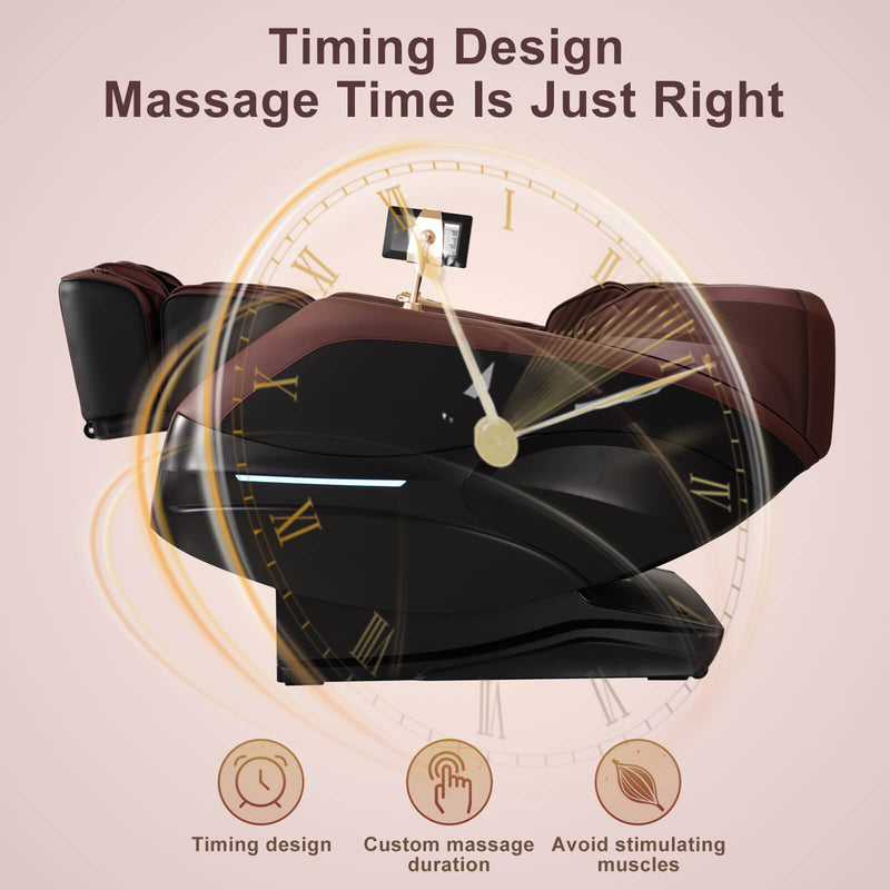 Massage Chair 4D Zero Gravity Chair Full Body Massage Chair With Heating, 5 Intensity Adjust 20 Auto Modes