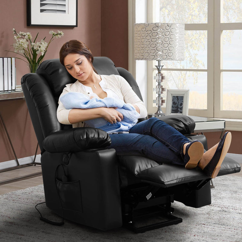Luxury Power Lift Recliner Chair With Vibration Massage and Heating, 39.4" Width